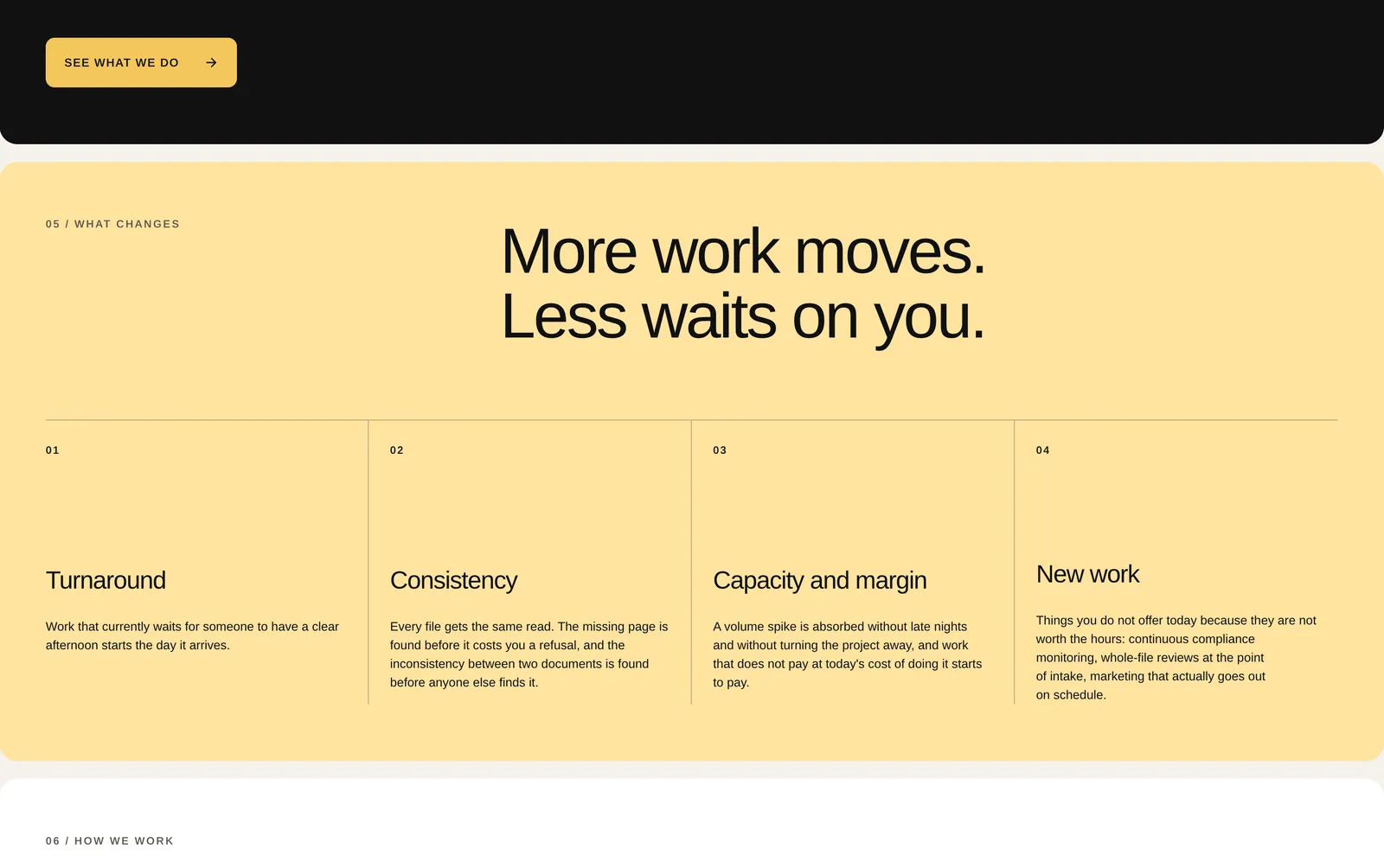 Home: what changes for the firm.